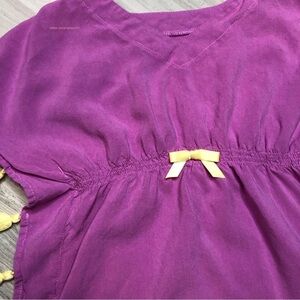 Ruffle Butts Tassel Kaftan Cover-Up Swim Dress Mauve Pink Purple Yellow 2-3T